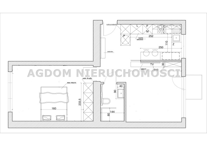 -Rzut mieszkania Chopina 17
